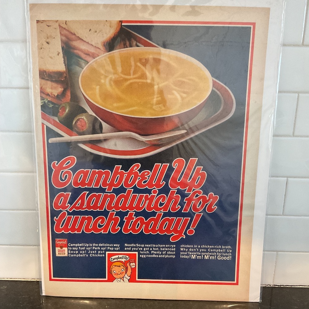 Campbells Soup " Campbell Up " Print Ad